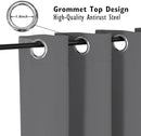 ChrisDowa Blackout Curtains 120 inches Long for Bedroom - 2 Panels Set Grommet Thermal Insulated Room Darkening Curtains for Living Room (Grey, 52 x 120 Inch) by CozyNest Decor