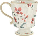 360ml -12.17oz Painted red Azalea Floral Ceramic Mug - Cute Coffee Cup for Latte,Espresso - Gift for Women, Dishwasher Safe by CozyNest Decor