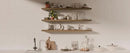 48 Inch Floating Shelves, 8 Inch Deep Floating Shelves for Wall, Hanging Shelf with Invisible Brackets, Wall Mounted Display Shelves for Bathroom, Bedroom, Living Room,3 Tier by CozyNest Decor