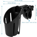 Accmor Universal Cup Holder, Stroller Cup Holder, 360° Rotatable Large Caliber Designed Bottle Holder for Stroller, Bike, Wheelchair, Walker, Scooter by TinyTreasures Baby Boutique