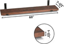 CONSDAN Floating Shelves for Wall Mounted Book Shelf Hanging Shelves Floating Bookshelf for Bedroom, Bathroom, Living Room, Kitchen USA Grown Solid Hardwood, Dark Maple 60x7.5x1.5 in (Set of 3) by CozyNest Decor