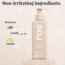 Roe Wellness- Toddler & Baby Body Wash & Shampoo Moisturizing Clean Ingredients | Suitable for Sensitive Skin, Fragrance-Free, Natural Vanilla Scent, Fresh Cleaning | 9.4 fl oz. by TinyTreasures Baby Boutique