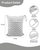 ALVABABY 2pcs Cloth Diaper Wet Dry Bags Waterproof Reusable with Two Zippered Pockets Travel Beach Pool Daycare Soiled Baby Items Yoga Gym Bag for Swimsuits or Wet Clothes L2933 by TinyTreasures Baby Boutique