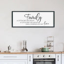 SRSZHIYUE Family A Little Bit Of Crazy Loud Sign Wall Decor Art 32"×12" Large Wood Framed Wall Hanging (Black) by CozyNest Decor