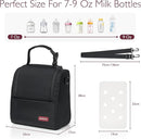 Momcozy Breastmilk Cooler Bag with Strap, Insulated Baby Bottle Bag, Fits 6 Baby Bottles up to 9Oz＆10H Long-term Cooling, XPE Insulation Layer, Food Grade PP Compartment for Nursing Mom Daycare by TinyTreasures Baby Boutique