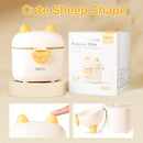 NCVI Formula Dispenser On the Go, Portable Baby Travel Milk Powder Formula Container Holder to Go with Scoop Suitable for Diaper Bag Backpack, Ready to Brew Milk Newborn Infant (White Sheep) by TinyTreasures Baby Boutique