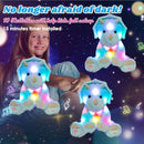 Cuteoy Light-up Singing Plush Blue Triceratops LED Musical Stuffed Animal Dinosaur Adjustable Volume Lullaby Plushies Birthday Christmas Toy Gifts for Kids Toddler Girls, 13" by TinyTreasures Baby Boutique