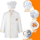Juboury Pretend Play Kitchen Set - Toy Kitchen Accessories with Stainless Steel Cookware Pots and Pans, Plates, Cooking Utensils, Kids Chef Coat & Hat, Wooden Play Food for Kids, Girls, Boys, Toddlers by TinyTreasures Baby Boutique