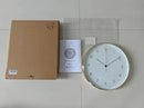 LUUK LIFESTYLE Silent Quartz Wall Clock, Nordic and Minimalist Design, Interior Decoration for Living Room, Kitchen, Bedroom, White and Gold by CozyNest Decor