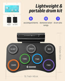 Donner Electric Drum Set Upgrated, 7 Pads Electronic Drum Pad Roll Up Quiet Drum Pad Built-in Speaker, 40 Lessons Included, Kids Holiday Christmas & Birthday Gift Instrument Toys(DED-20R) New by TinyTreasures Baby Boutique