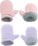 BAVST Baby Toddler Winter Mittens Girls Warm Fleece Lined Gloves Kids Sherpa Lined Mittens for Boys by TinyTreasures Baby Boutique