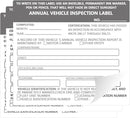 Annual Vehicle Inspection Report Form Dot Annual Inspection Forms and Stickers, 25-pk 3-Ply Carbonless Adhesive Vinyl Label 2-Ply, Driver Vehicle Inspection Report Book for Truck Drivers by GreenHaven Gardens