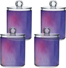 Galaxy Purple 2PCS Airtight Transparent Glass Storage Jar, Food Storage Container Glass, Can Store Candy, Salt, Coffee Beans, With lid, Easy To Use… by CozyNest Decor