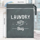 2 Pcs Large Travel Laundry Bags - Waterproof Wet/Dry, Washable, Drawstring, Bathing Suit, Workout, Gym Clothes, Swimming, Yoga - Green, Grey by TinyTreasures Baby Boutique