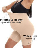 Seamless Maternity Shapewear, Prevent Thigh Chaffing, Pregnancy Belly Support, S-5XL by TinyTreasures Baby Boutique