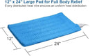 Heating Pad Electric Fast-Heating for Back/Waist/Abdomen/Shoulder/Neck Pain and Cramps Relief - Moist and Dry Heat Therapy with Auto-Off 12"x24" Hot Heated Pad by GOQOTOMO-HF-B(Blue) by CozyNest Decor