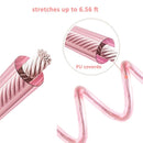 Socub Anti Lost Wrist Link with Key Lock for Kids, 6.56ft, 2 Pack, Pink and Blue by TinyTreasures Baby Boutique