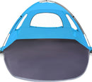 WhiteFang Beach Tent Anti-UV Portable Sun Shade Shelter for 3/4/6/8 Person, Extendable Floor with 3 Ventilating Mesh Windows Plus Carrying Bag, Stakes and Guy Lines by TinyTreasures Baby Boutique