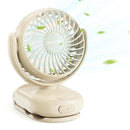Momcozy Portable Fan with Clip | 4-Speed Mini-Fan for Carrier | Personal Fans Ultra Lighter 0.26lb | Gaps ≤4.5mm | Handheld Cooling | Rechargeable Rotate for Diaper Backpack/Stroller/Carrier/Chair by TinyTreasures Baby Boutique