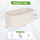 Galvanized Raised Garden Bed Outdoor- 2 Pcs Raised Beds for Gardening| Metal Planter Box, Steel Raised Garden Bed Kit with Gloves for Vegetables, Flower, Herbs (4x2x1.4FT, White) by GreenHaven Gardens