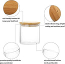 SIXAQUAE Glass Food Storage Containers Jar Seal Bamboo Lids 4 Packs 600ml Airtight Canister Organization Sets Stackable… by CozyNest Decor