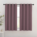 NICETOWN Dry Rose Blackout Short Curtains for Bathroom - Triple Weave Grommet Thermal Insulated Window Treatment Light Blocking Drapes for Cafe/Home Office/Bedroom, W46 x L54, Set of 2 by TinyTreasures Baby Boutique