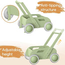 2025 HOMEKOL Wooden Baby Walker,Baby Push Walker, Adjustable Speed Baby Walker for Boys and Girls, Baby Activity Center, Gift for Birthday, Christmas and New Year Nature Green by TinyTreasures Baby Boutique