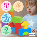 Large Building Foam Blocks for Toddlers – Giant Jumbo Big Building Blocks (18 Pieces) by TinyTreasures Baby Boutique