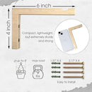 2-Piece Set of Plant Hooks for Wall 6 Inch - L-Shaped Mounted Wooden Plant Hook - Indoor and Outdoor Bracket Plant Hanger for Planters, Lanterns, Bird Feeders and Plant Basket (Natural) by GreenHaven Gardens