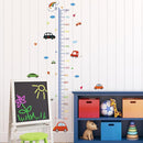 Cartoon Car Self-adheve Vinyl Nursery Wall Decal Baby Growth Chart Sticker for Bedroom Play Room by TinyTreasures Baby Boutique
