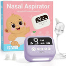 HEYVALUE Nasal Aspirator for Baby, Hospital Grade Nose Sucker with 9 Levels Suction, Night Light and Nursery Rhyme Soothing, Electric Nose Suction for Baby with Food-Grade Silicone Tips Purple by TinyTreasures Baby Boutique