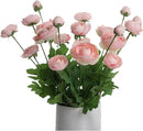 Artificial Silk Flowers Ranunculus Fake Flower,Suitable for Core Decorations,Weddings,Homes,Artistic Decorations,and Props (Pink) by CozyNest Decor