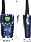 Rechargeable Kids Camouflage Walkie Talkies 3 Pack Long Range, 48H Work 7D Standby, LED Flashlight,Outdoor Camping Games Toys Gifts for 3-12 Year Old,Ideal Birthday for Boys & Girls by TinyTreasures Baby Boutique