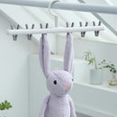Clothes Hanger 2 Pack Clothes Drying Racks Windproof for Drying Socks Bras Underwears Baby Clothes Hats Scarfs Towels Pants and Gloves Diaper Grey Orange by TinyTreasures Baby Boutique