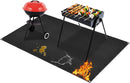Under Grill Mat for Outdoor Grilling, 70 x 48 inches Double-Sided Fireproof Waterproof BBQ Protector for Deck and Patio Under Grill Mat for Outdoor BBQ by GreenHaven Gardens