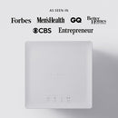 Carepod Cube Plus X50V Stainless Steel Humidifier - Easy to Clean, 3 Mist Level settings, Auto-Humidity & Auto Shut-Off Feature, One Touch Built-in Sanitization, No Filters, Lasts 32Hrs (1.1Gal/4.2L) by TinyTreasures Baby Boutique