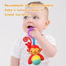 Baby Toys, Cartoon Animal Hanging Rattle Toys, Handbells Baby Rattles, Baby Bed Crib Car Seat Travel Stroller Toys for Infant, Best Birthday Gift for Newborn, 4 Pack by TinyTreasures Baby Boutique