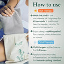 Glow Heating Pad with Flaxseed & Lavender for Hot & Cold Therapy, Microwavable Heat Pad for Back, Neck, Shoulder, Knee, Leg & Menstrual Cramp Relief, Washable & Reusable, One Size Fits All by CozyNest Decor