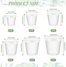 Vesici Large Size Clear Nursery Pots Variety Pack Plant Pots with Drainage Holes Planters for Indoor Plants Flexible Transparent Plastic Plant Bottle Succulents(24 Pcs,4/5/6/7/8/9 Inch) by GreenHaven Gardens