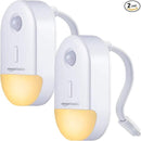 Amazon Basics Color Changing LED Toilet Bowl Motion Sensor Light, Battery Operated, 2 Pack, White by GreenHaven Gardens