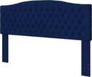 Velvet Upholstered Headboard King/Cal King Size Latest Model Wall Mount, Bed Frame Mount, Featuring High-Density Sponge Padding, Luxury Texture Easy Assembly Comfort and Style-Navy Blue by CozyNest Decor