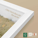 VCK 16x24 Poster Frames Set of 3, White Solid Wood Picture Frame, Textured Exclusive Wall Gallery Frame by CozyNest Decor
