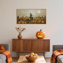 Celestdeco Halloween Ghost Reaper Framed Wall Art Set, Scary Witchy and Pumpkin Wall Decor, Horror Night Wall Painting,Full Moon Bats Art Prints for Living Room,Bedroom,Halloween Themed Party Decor-20"×40" by CozyNest Decor