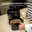 Air Fryer 3.8 Quarts for 1-2 people, 8-in-1 Functions, Air Fry, Roast, Bake, Broil, Preheat, Shake, Digital Small Air Fryer, Nonstick Dishwasher-Safe Basket, Compact Air Fryers, Black by CozyNest Decor