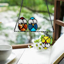 Owl Bird Gifts for Bird Lovers Stained Glass Suncatchers for Windows,Bird Decor Stained Glass Window Hangings,Owl Ornament Housewarming Gifts Owl Gifts for Women Owl Lover by GreenHaven Gardens