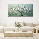 LASMOND Turquoise Tree of Life Wall Art for Living Room Canvas Prints Artwork Modern Abstract Bedroom Office Painting Decor (46x23 Inches) by CozyNest Decor