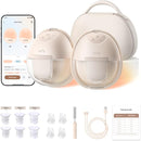 eufy Security Heated Wearable Breast Pump S1 Pro, Slim Hands-Free with Industry-Leading HeatFlow Tech, Wireless Charging Case, App-Controlled OptiRhythm, Hospital-Grade Suction, in-Bra Use by TinyTreasures Baby Boutique