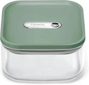 Caraway 1qt Glass Airtight Food Storage Container with Lid – Non-Toxic, BPA-Free Kitchen Storage Container – Stackable, Space-Saving Airtight Container for Dry Goods and More - Sage by CozyNest Decor
