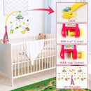 Baby Musical Crib Mobile with Hanging Rotating Toys, Remote Control, Lights Projector Function Music Box, Cartoon Rattles for Babies Boy Girl 0-24 Months, Newborn Sleep with 108 Melodies (Plane) by TinyTreasures Baby Boutique