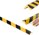 L-Shaped/Circular Edge Protector – 19" Durable Polyurethane Foam, High-Visibility Yellow/Black Stripes & Corner Safety Bumper for Impact Protection by TinyTreasures Baby Boutique